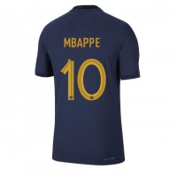 Frankrike Kylian Mbappe #10 Fotballklær Hjemmedrakt VM 2022 Kortermet